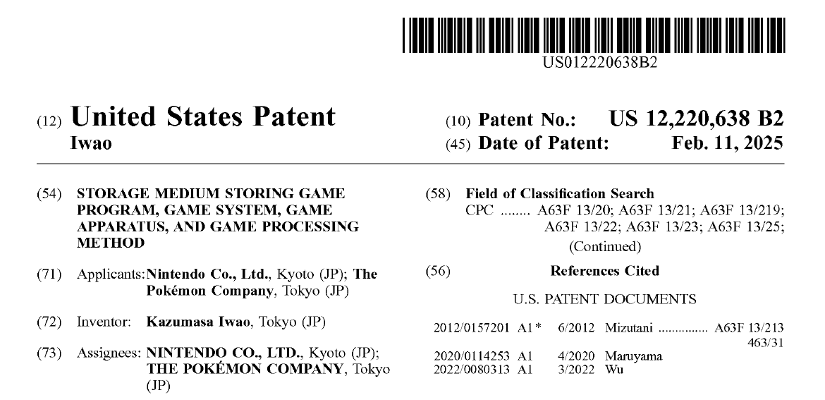 Yesterday Nintendo received a U.S. version of another anti-Palworld patent and asked the U.S. patent office for an interview to get a third patent